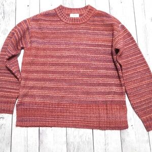 LOFT Small Pink Striped sweater